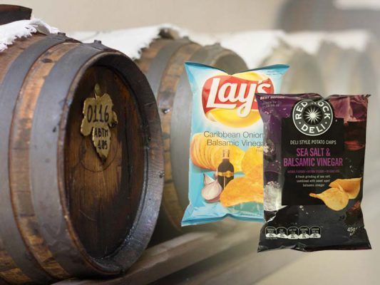 Aceto balsamico: aumenta l'export ma anche le imitazioni, addirittura nelle patatine