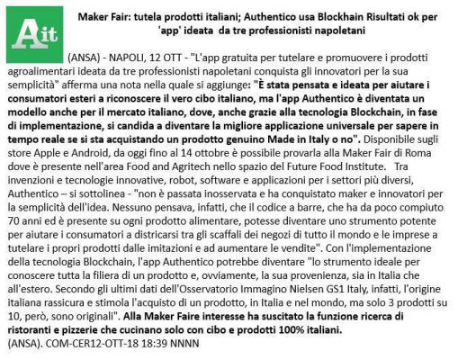 ansa authentico maker faire