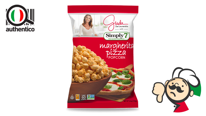 Popcorn pizza Margherita: l'Italian Sounding della chef italiana Giada