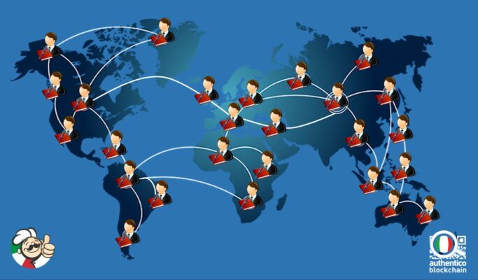 blockchain ita italiano facile semplice spiegata semplice definizione agroalimentare agrifood cibo filiera tracciabilità alimentare certificazione for dummies schema grafica disegno authentico